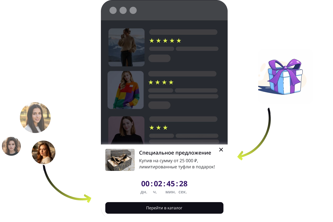 Виджет Баннер-полоса для сайта — увеличьте продажи с помощью акций и таймера | Touch_me — №6